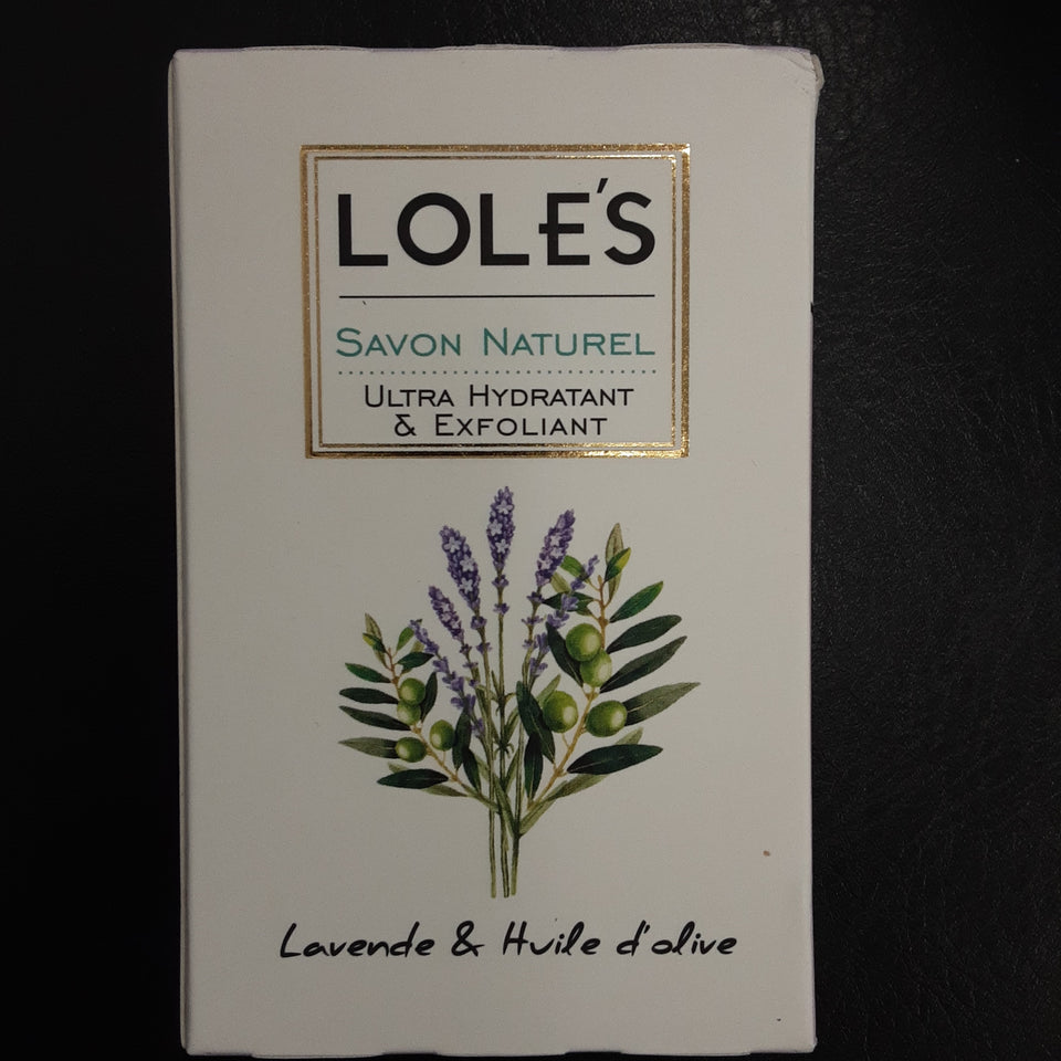 LOLE'S Savon Natural Ultra hydratant&exfoliant lavender&olive