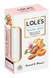 Lole's natural soap reviving&exfoliating apricot&almond