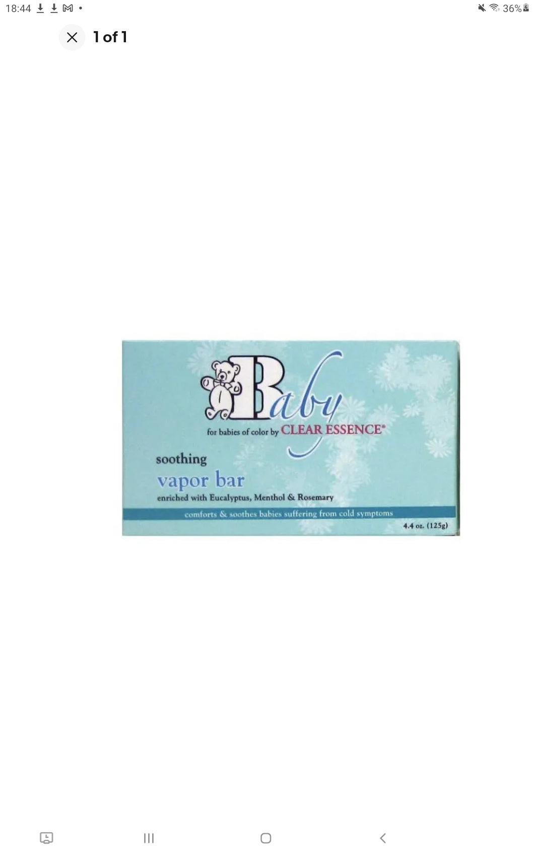Baby CLEAR ESSENCE for babies of color by soothing vapor bar