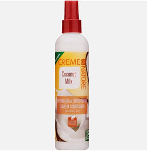 Creme of Nature®
 NATURAL INGREDIENTS | COCONUT MILK DETANGLING & CONDITIONING LEAVE-IN CONDITIONER