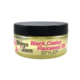Shine 'N Jam Black Castor & Flaxseed Oil Styler Gel 8oz