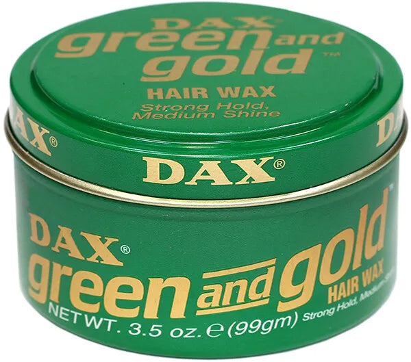 DAX Green and Gold Hair Wax 3.5 oz / 99 g