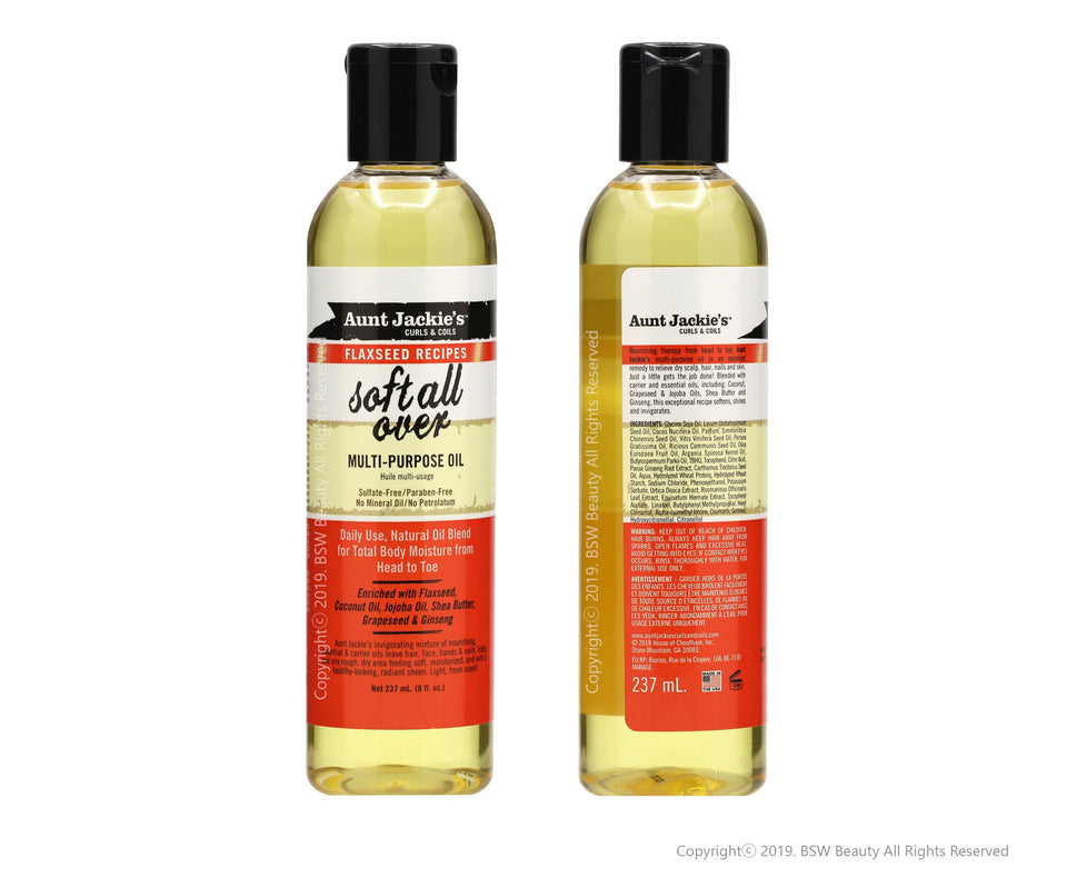 Aunt jackie's Flaxseed Soft all Over Multi-Purpose Oil